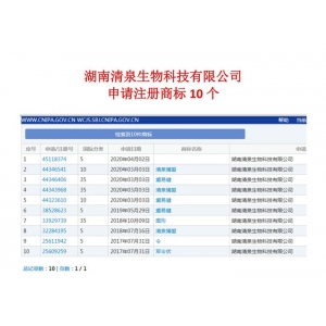 申请注册商标10个